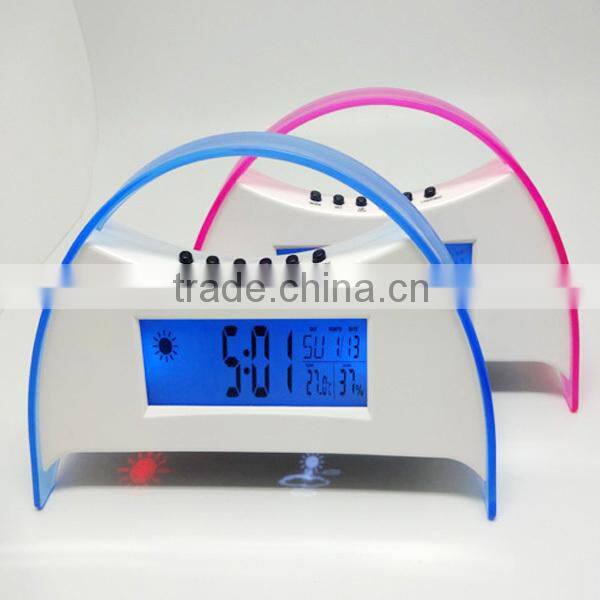 LCD Talking Projection Alarm Clock