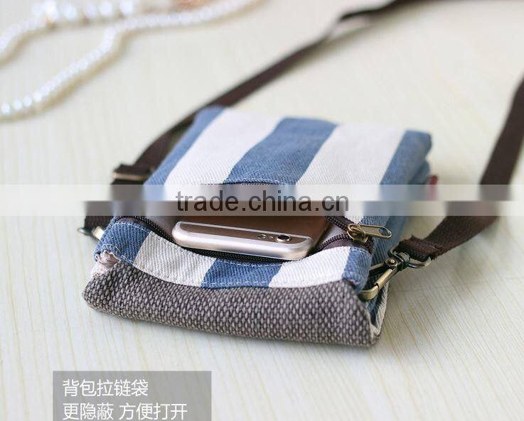 alibaba china supplier high quality canvas mobile phone shoulder bag with handles