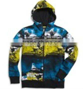 High Quality Fashion 100% Cotton Zipper Men Sweatshirt