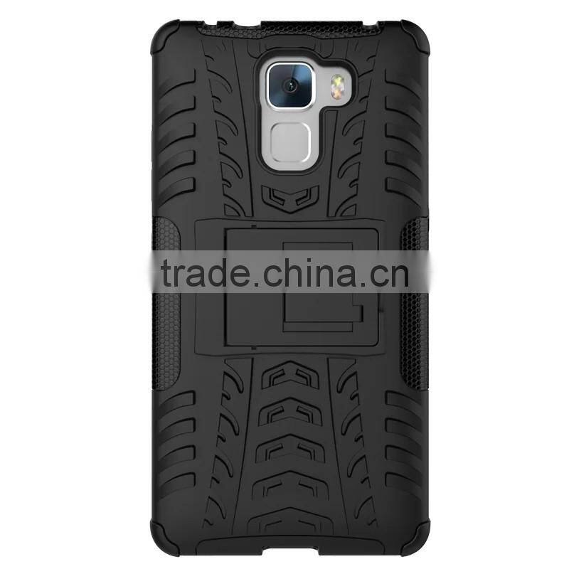 For HUAWEI HONOR 7 PLK-TL01H Armor CASE Heavy Duty Hybrid Rugged TPU Impact Kickstand Hard Cover ShockProof Case
