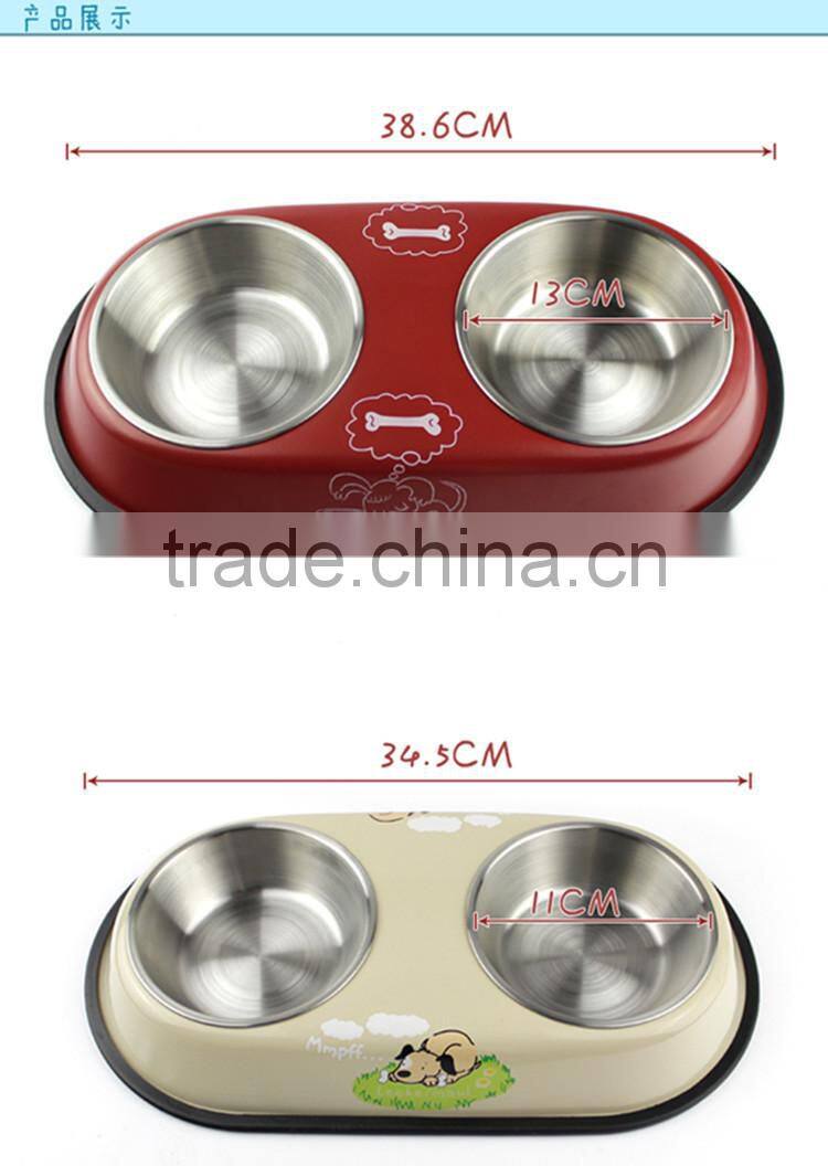 Pet Bowl Stainless Steel Puppy Cat Bowl Dog Food Water Feeding Dish Good Quality