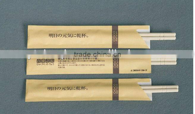 Derect manufactory paper package disposable bamboo chopsticks for gift