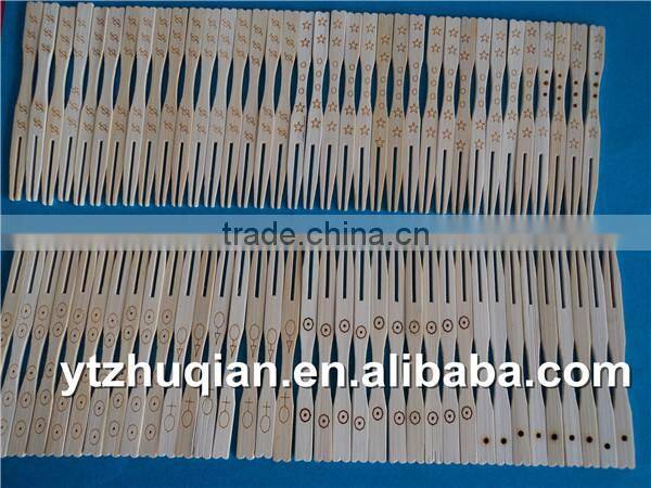 wholesale dispoable bamboo fruit forks bamboo craft