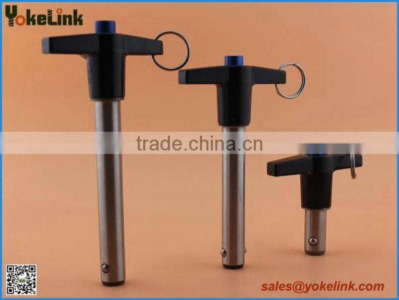 Push button quick release pins