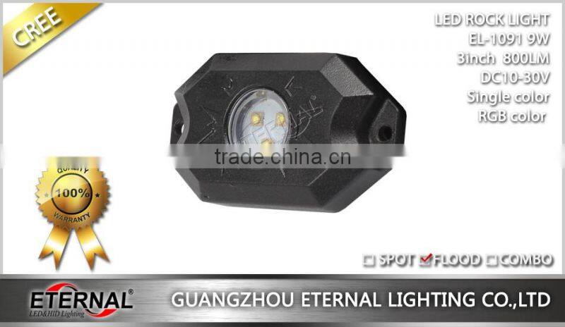 9W high brightness Multicolor RGB Rock Lights For Jeep Wrangler JK TJ WJ XJ MJ Trucks offroad