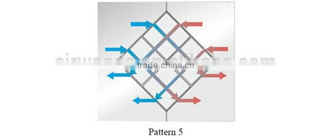 Aluminium foil clean air heat transfer core
