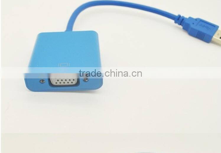 USB 3.0 to VGA Video Card Adapter vga to usb adapter USB male to VGA female adapter for Windows 7/ 8