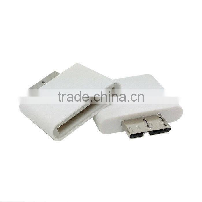 Micro usb B 8 Pin to 30 pin Audio adapte for samsung Note 3 iPhone 6 5