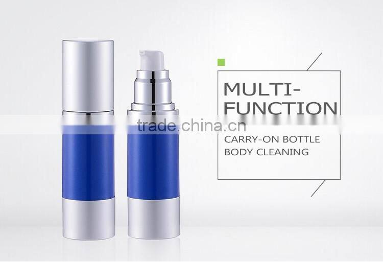 China hot sale cosmetic airless bottle empty container