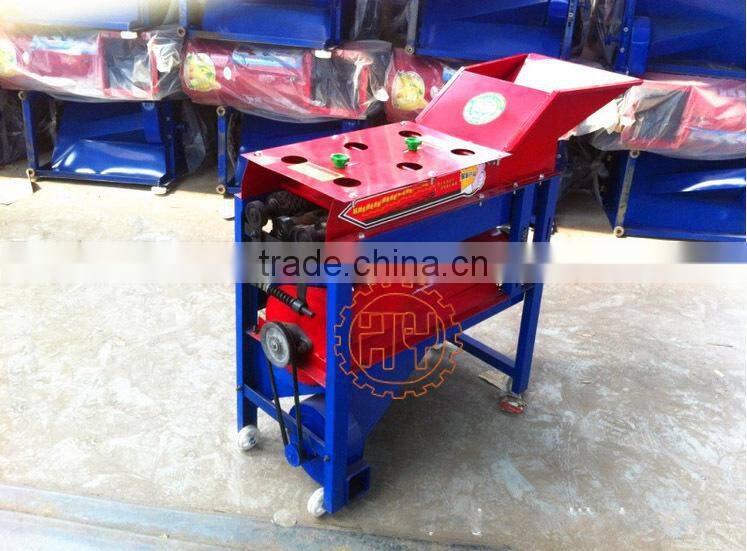 Ccorn thresher machine with peeler