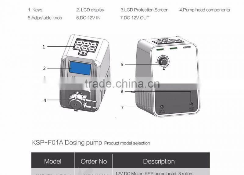 Kamoer KSP-F01A pump machine each time dosing liquid 1ml-1000ml