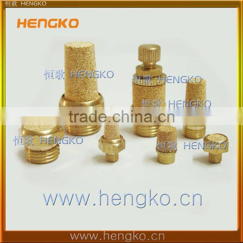 Sintered brass pneumatic muffler air silencer
