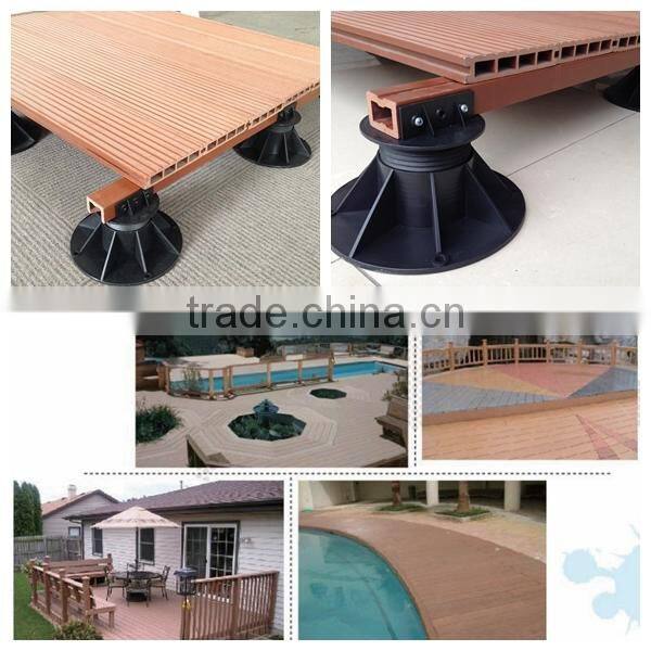 Vitian heavy loading outdoor WPC flooring adjustable plastic pedestals