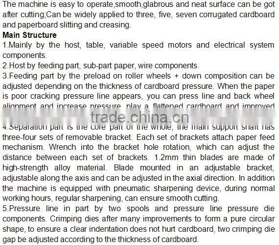 Semi-Automatic Corrugated Slitter Scorer Machine/Cartoning Machine
