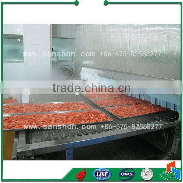 Sanshon Industrail SSD Model Fruit, Vegetable, Prepared Food Tunnel Blast Freezing machine