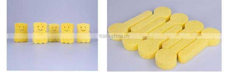 2016 High quality cartoon cellulose sponge, compressed cellulose sponge for cleaning