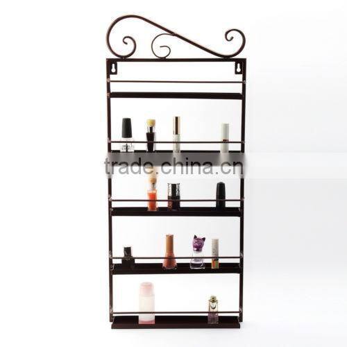 Queen design metal 3-tire nail polish display rack