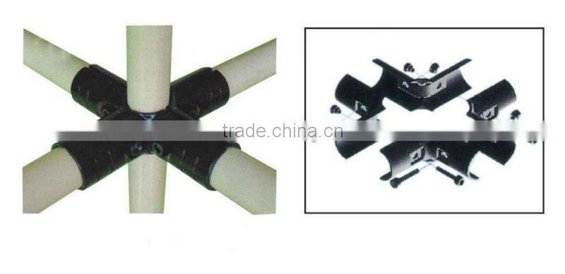 Metal pipe clamp made of steel plate pipe joint system H-2