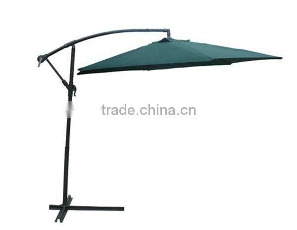 hanging green steel banana umbrella TEN00012