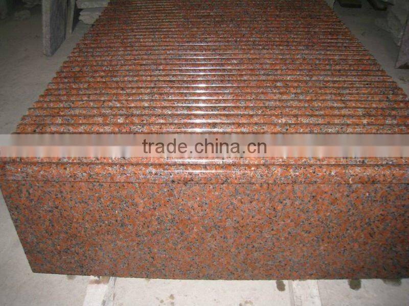 G562 maple red granite indoor steps