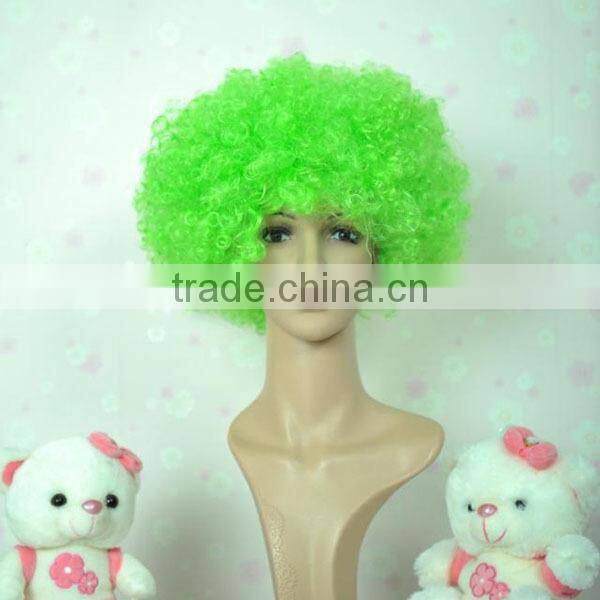 Colorful Soccer Fans wig Afro Wholesale