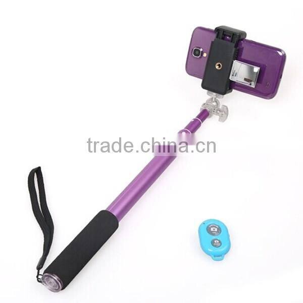 Folding wired wholesale bluetooth selfie stick with zoom, Selfie Stick Bluetooth , Selfie Stick Monopod