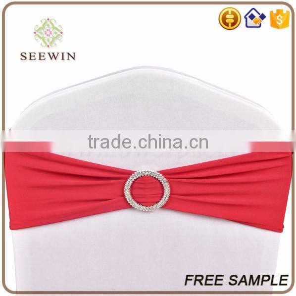 plaid colorful ruffle chair sash band with plastic buckle set
