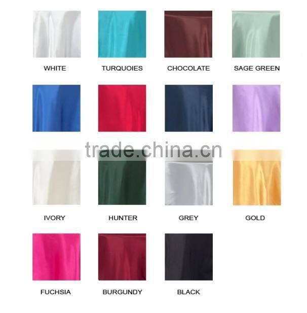 latest style 100% Polyester soft Table Cloths for event decoration