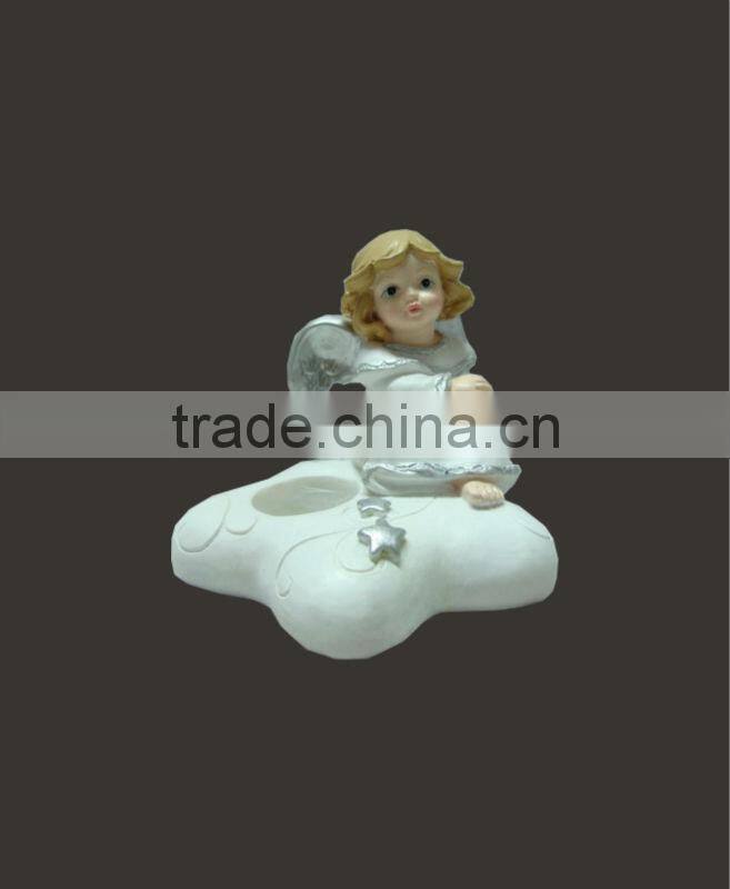 popular figurine decorative resin christmas angel