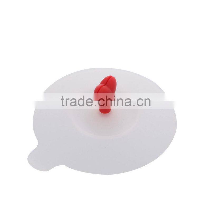 2015 hot selling special shape silicone suction cup lid