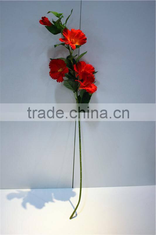 Home and outdoor garden table wedding gate decoration 60cm or 24inches Height artificial 3 heads flowers E04 0619