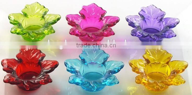 different color and size candle glass jar