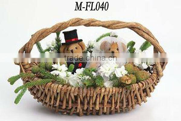 Christmas willow gift basket & fruit basket