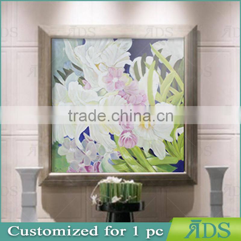 Beautiful flower designs fabric painting for wall art decor