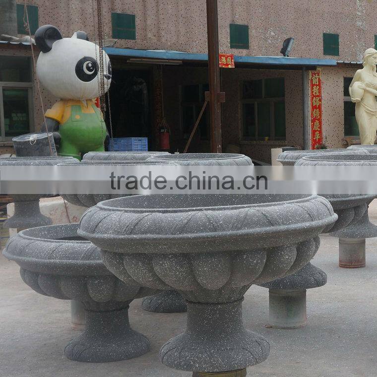Fiberglass planter flowerpot