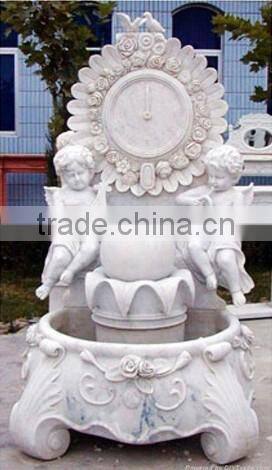 Outdoor water angel fountain sculpture