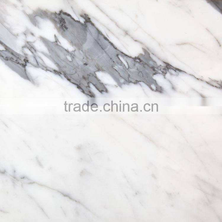 Cheap flooring designs natural stone high glossiness white marble tile