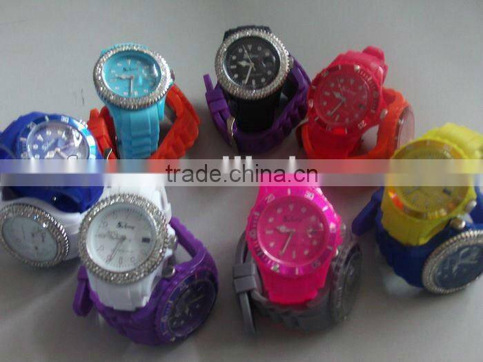 colorful silicone cheap watch for kids