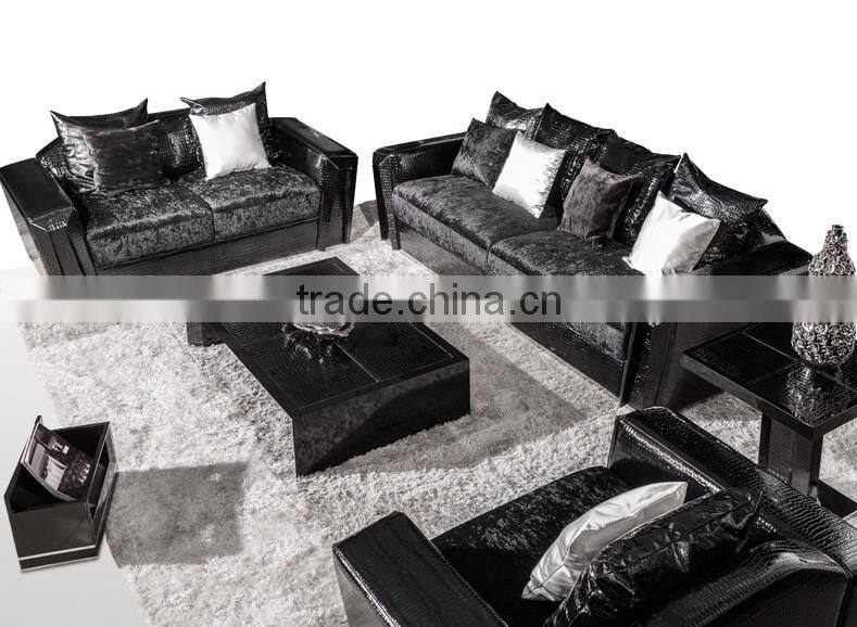 black solid wood leather dining table for home hotel