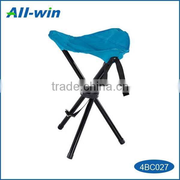 modern lightweight foldable space-saving camping stool with 3 legs, trestle stool