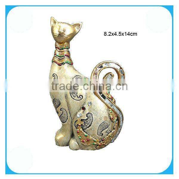 Mother and baby cat sculpture ornament crafts