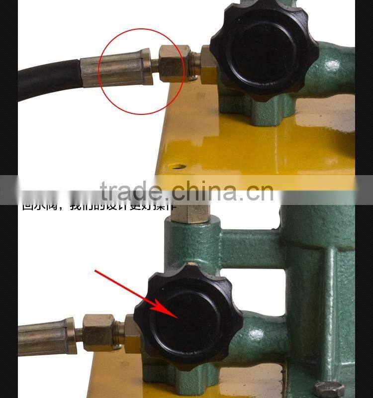 manual hydrostatic test pump / hydraulic water pressure testing machine bench