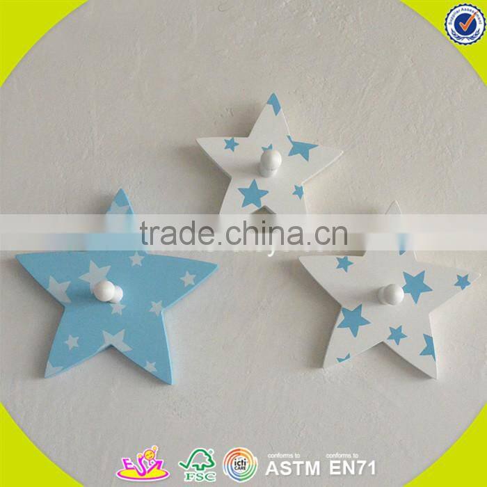 wholesale baby wooden wall hook cheap kids wooden wall hook high quality children wooden wall hook W09B026