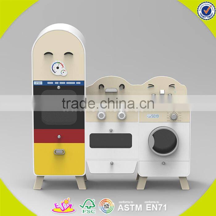 Wholesale preschool kitchen furniture toy, wooden pretend kitchen toy, best design children wooden pretend kitchen toy W10C273