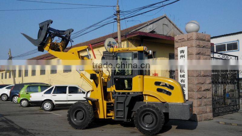 log grapple for wheel loader HZM918 with 4 cylinder engine