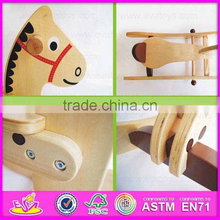 2016 new design baby wooden horse walker,new fashion rocking horse baby walker, high quality baby walker W16A015