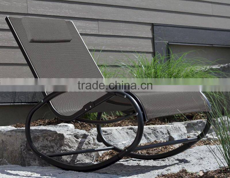 Folding Double Rocking Chair Steel Frame Chair