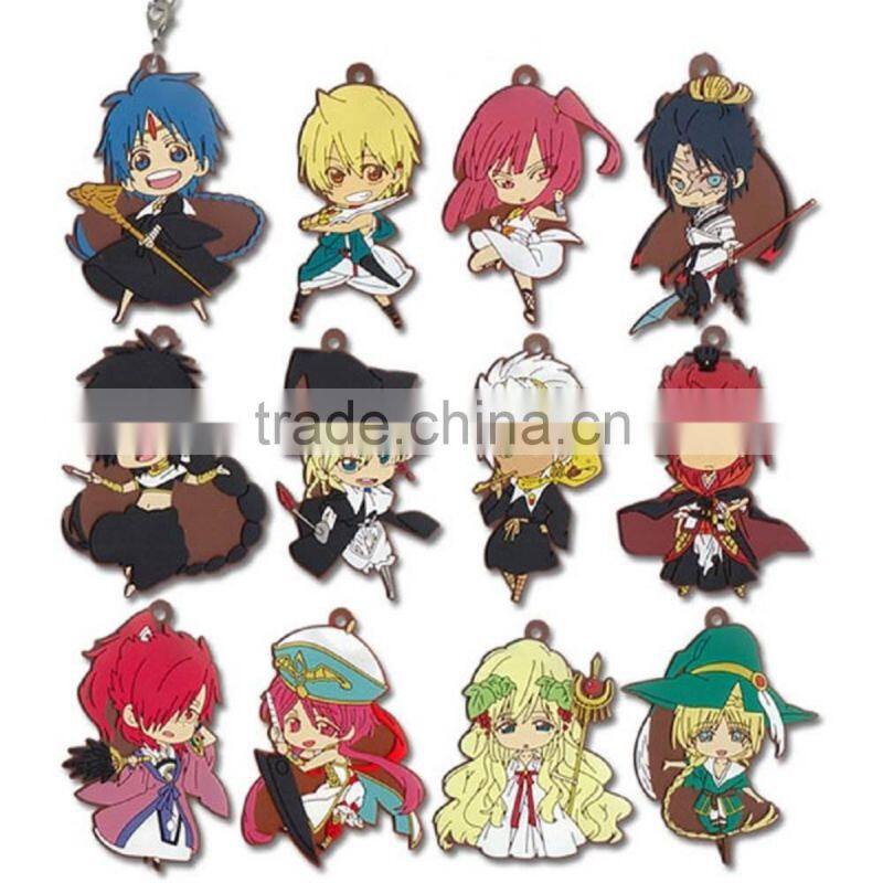 Promotional gifts rubber key chain silicone key chain/custom soft pvc keychains