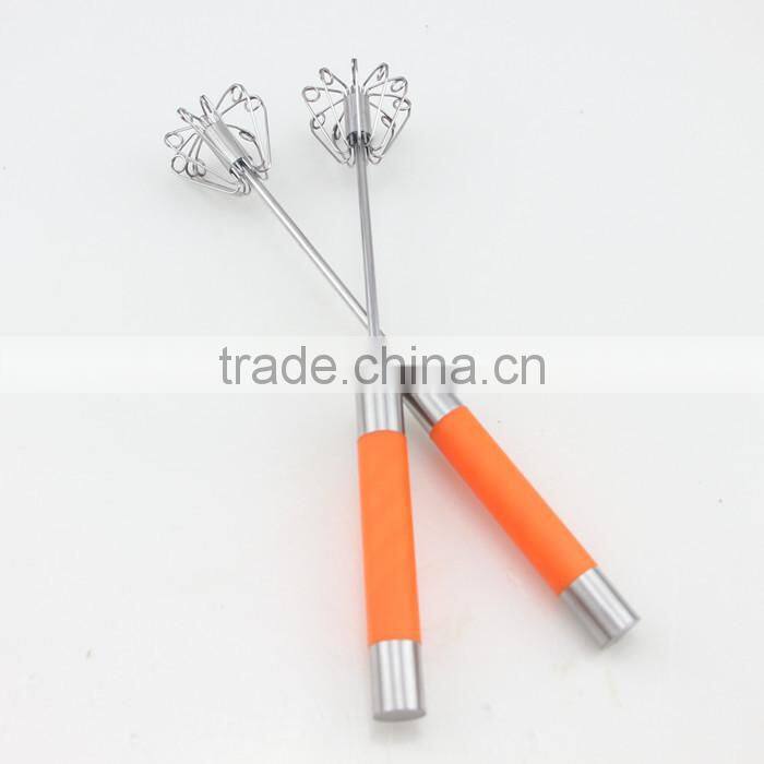 New Easy Kitchen Handle Push Whisk Versatile Egg Beater