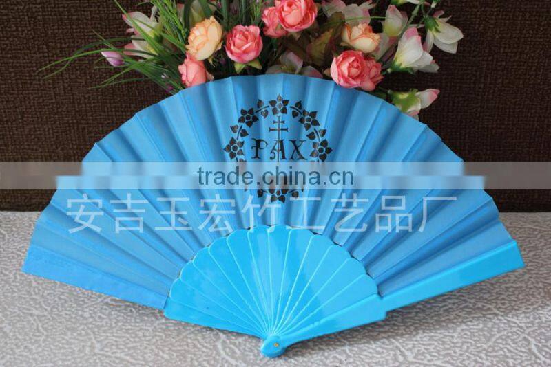 Decorative customized plastic fan for gift